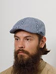 Кепка HAMMABURG арт. 6611707 DUCK CAP COTTON STRIPE (синий / белый)